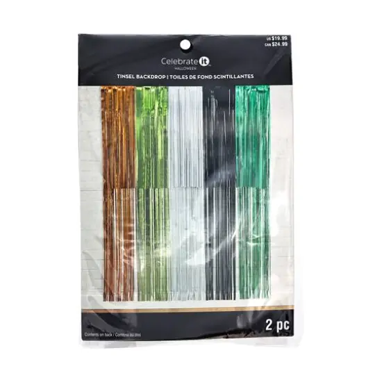 54" Halloween Tinsel Backdrop by Celebrate It&trade; {3}