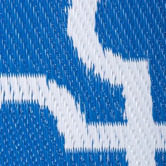 DII&reg; Blue Lattice Outdoor Rug, 4ft. x 6ft. {3}