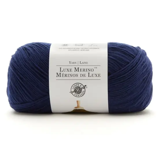 Luxe Merino&trade; Solid Yarn by Loops & Threads&reg; Navy {1}
