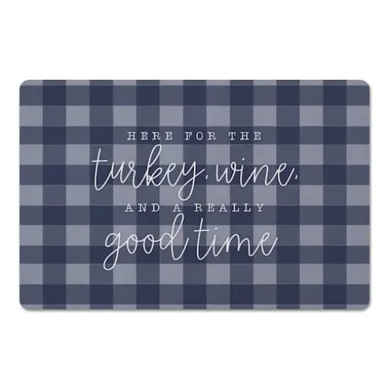 Turkey Wine & A Good Time Floor Mat {1}