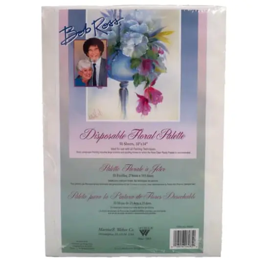 Bob Ross&reg; Disposable Floral Palette, 10" x 14" {1}
