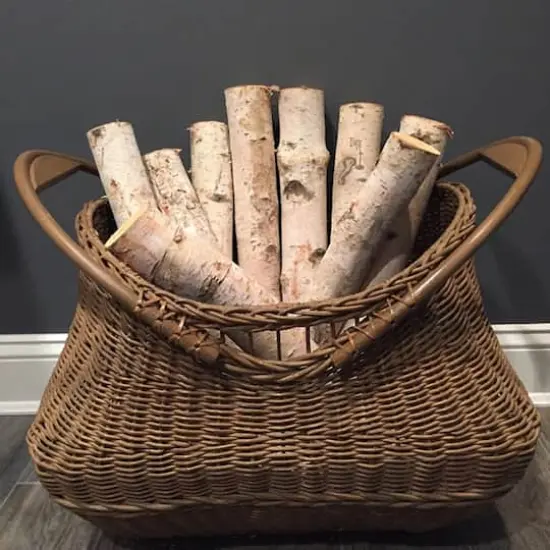 Wilson&reg; Enterprises 6"-8" Large White Birch Fireplace Set, 3ct. {8}