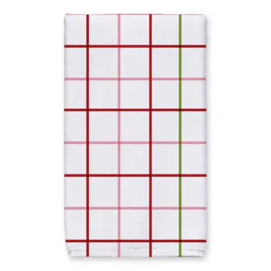 Let It Snow Grid Tea Towels - Set of 2 {5}