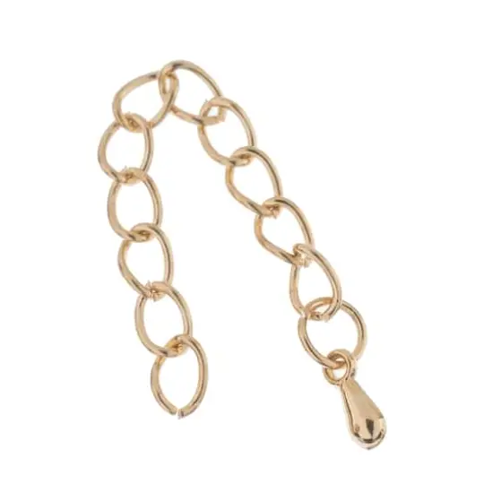 John Bead Must Have Findings 6cm Chain Extenders, 3ct. Gold {1}