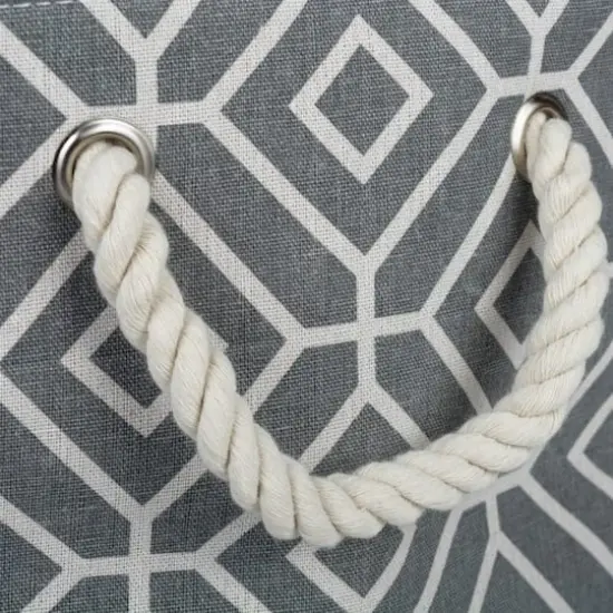 DII&reg; Large Stained Glass Print Rectangular Bin Gray {6}