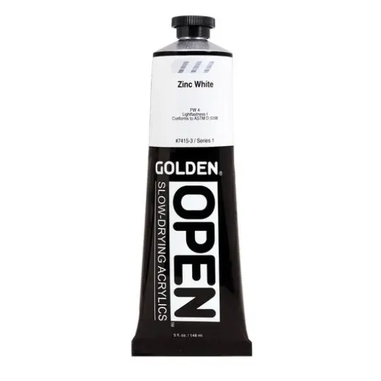 Golden&reg; OPEN&trade; Slow-Drying Acrylics, 5oz. Zinc White {1}