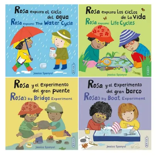 Child's Play Books Rosa's Workshop 1 & 2 Bilingual Book Set {4}