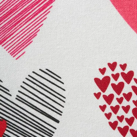 DII&reg; 72" Hearts Collage Print Table Runner {4}