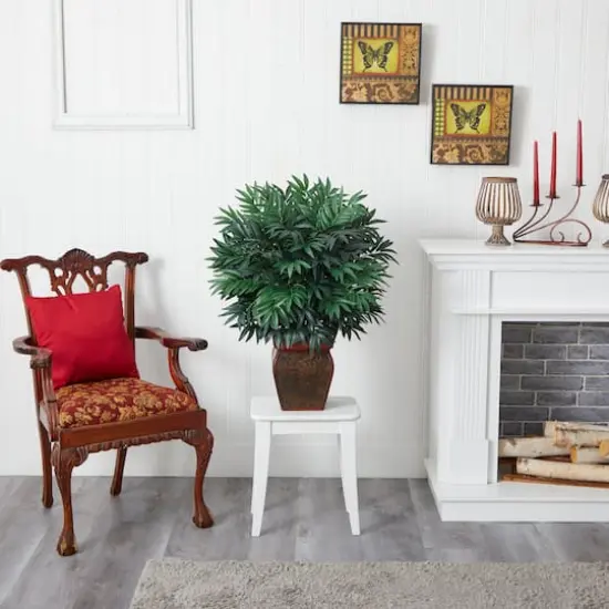 3ft. Double Bamboo Palm with Decorative Planter {4}