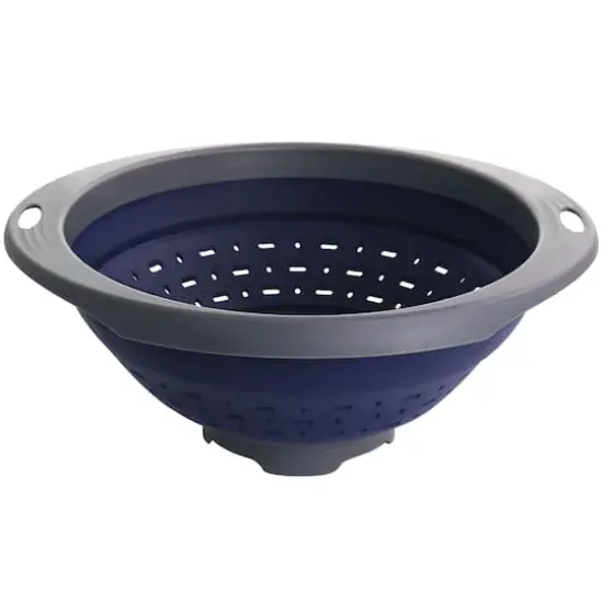Oster Bluemarine Navy Collapsible Polypropylene Colander {1}