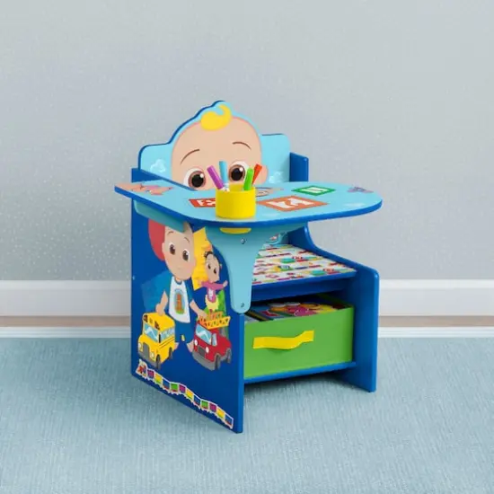 Delta Children CoComelon Chair Desk with Storage Bin {3}