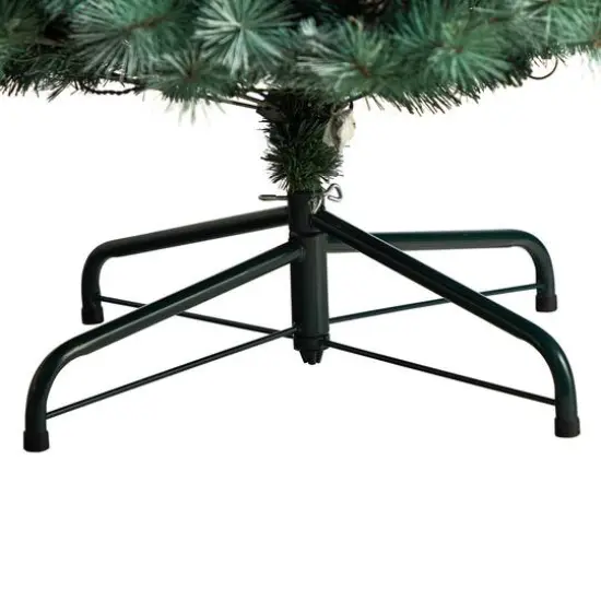 9ft. Pre-Lit Frosted British Columbia Mountain Pine Artificial Christmas Tree, Clear Lights {7}