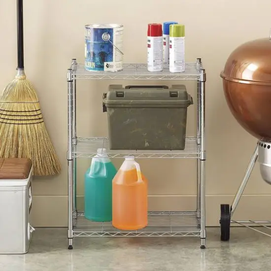 Whitmor 3-Tier Supreme Small Chrome Shelves {4}