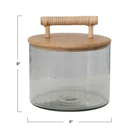 Hello Honey&reg; 9" Glass Jar with Wooden Lid {5}