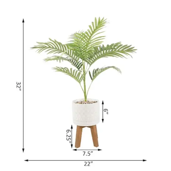 Flora Bunda&reg; 2.5ft. Palm in Illuminati Ceramic Pot on Stand {3}