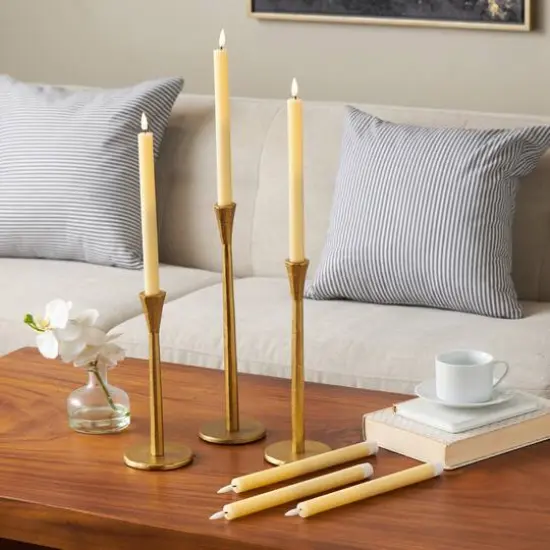 11" Flameless Wax Candles with Remote Control, 6ct. Yellow {9}