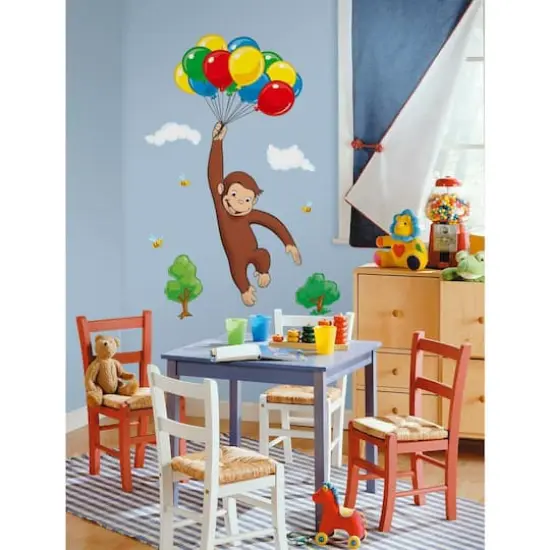 RoomMates Curious George Peel & Stick Giant Wall Decal {1}