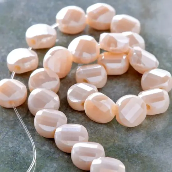 Silverite Champagne Glass Round Beads by Bead Landing™, 8mm {3}