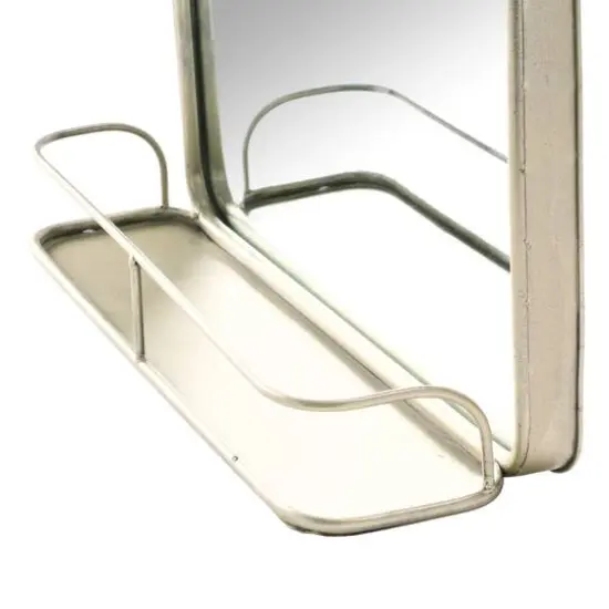 Hello Honey&reg; Gold Rectangle Wall Mirror with Shelf {9}