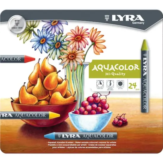 Lyra Aquacolor 24 Color Crayon Set {1}