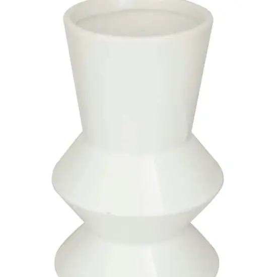 White Stoneware Contemporary Vase, Set of 3" 16",17" {5}
