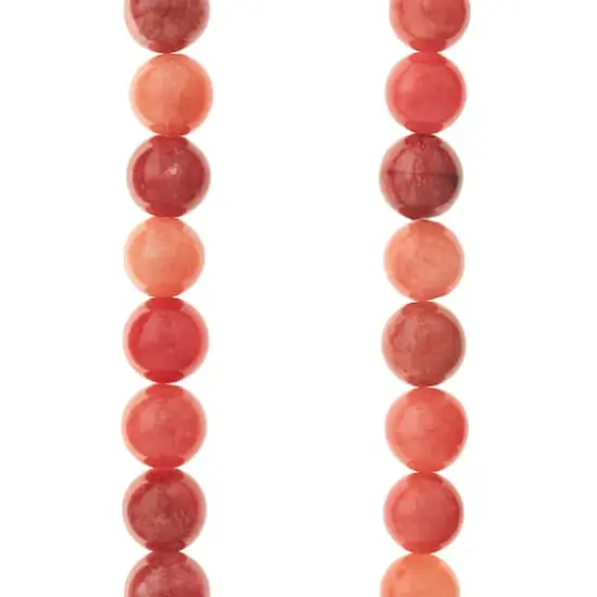Ruby Mix Quartzite Round Beads, 8mm by Bead Landing&trade; {1}