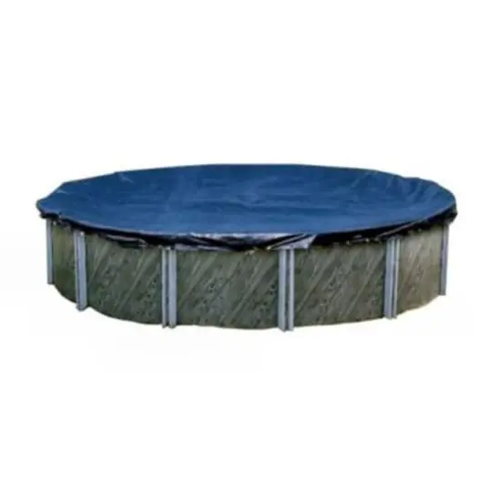 Swim Central 24ft. Blue Round Super Guard Above Ground Swimming Pool Winter Cover {1}