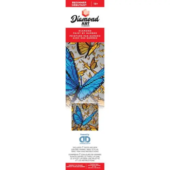 Diamond Art Beginner Blue Butterfly Kit {3}