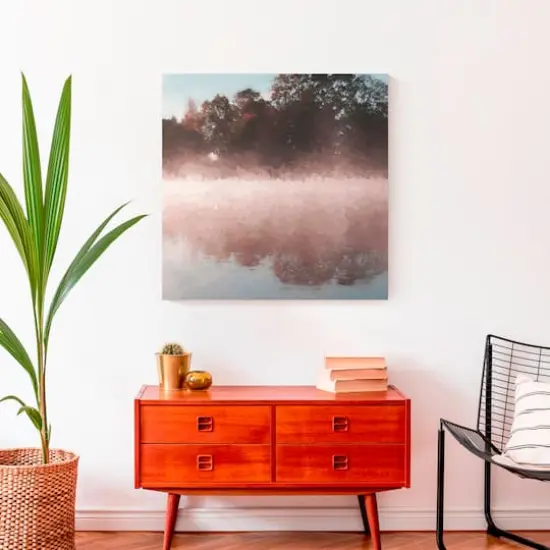 Tree Lake Reflection Canvas Wall Art {5}