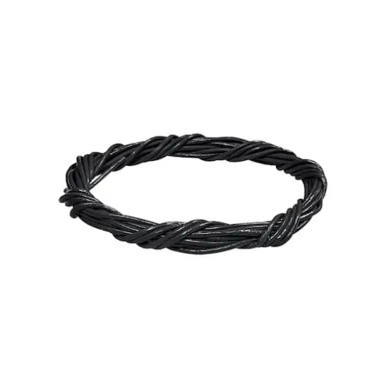 2mm Black Round Leather Cord by Bead Landing&trade;, 25yd. {1}