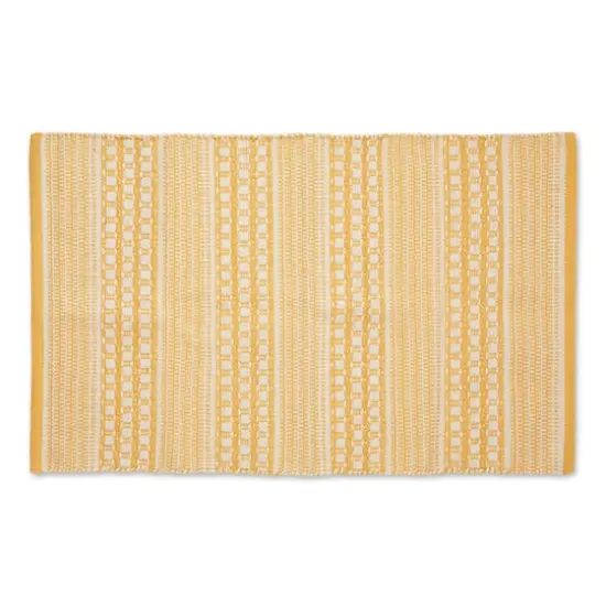 DII&reg; Honey Gold Dobby Stripe Hand-Loomed Rug, 2ft. x 3ft. {1}