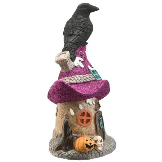 10" Purple LED Hat Haunted House {7}