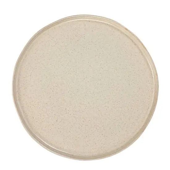Hello Honey® 10.25" Cream Speckled Glaze Stoneware Plate, 2ct. {7}