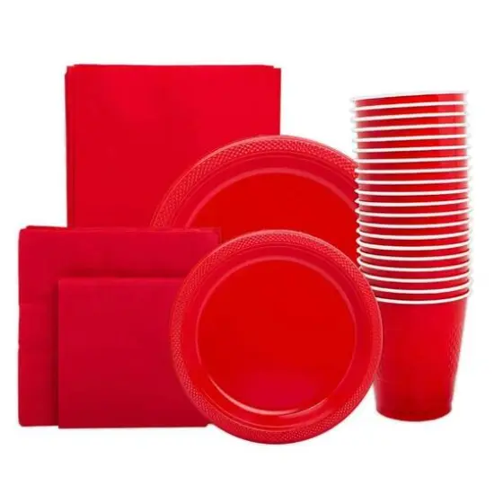 JAM Paper Party Tableware Assortment Pack Red {1}