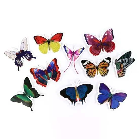 Vinyl Diecut Butterfly Stickers by Recollections&trade; Matte Pack {4}