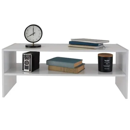 Organize It All White 2 Shelf Stackable Shoe Rack {4}