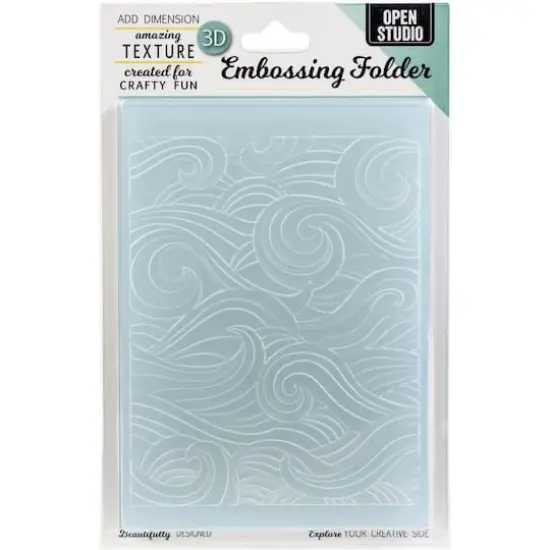 Memory Box Waves 3D Embossing Folder {1}