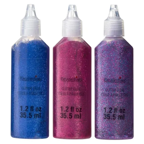 Mixed Glitter Glue, 3ct. by Recollections&trade; Jewel Tone {1}