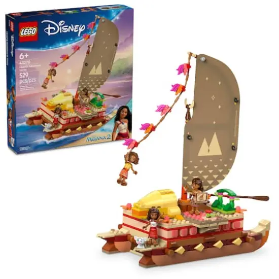 LEGO&reg; Disney Moana&rsquo;s Adventure Canoe Fantasy Toy Model Kit 43270 {1}