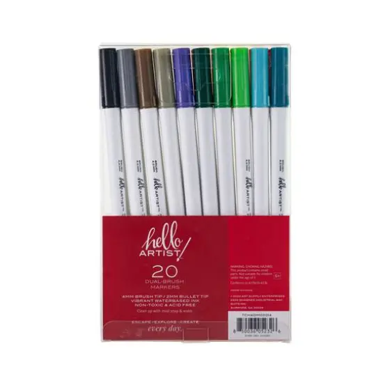 Hello, Artist!&trade; 20-Piece Dual Brush Marker Set {3}