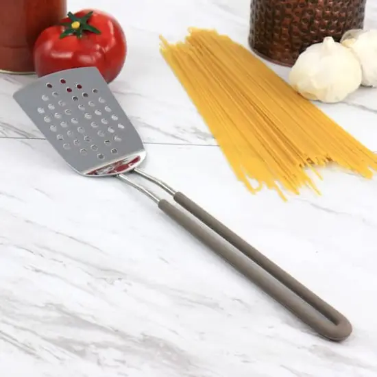 Martha Stewart Gray Stainless Steel Slotted Spatula {4}