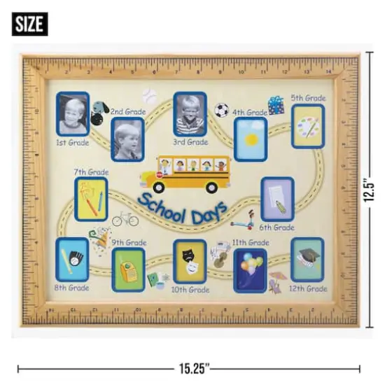 12 Opening Class 1-12 Photo School Days Wall Frame {5}