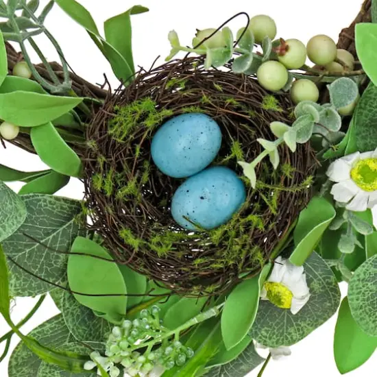 20'' Daisies and Berries Wreath {4}