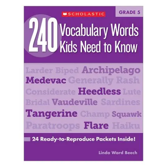 Scholastic&reg; Teaching Resources 240 Vocabulary Words Kids Need to Know Book, Grade 5 {1}
