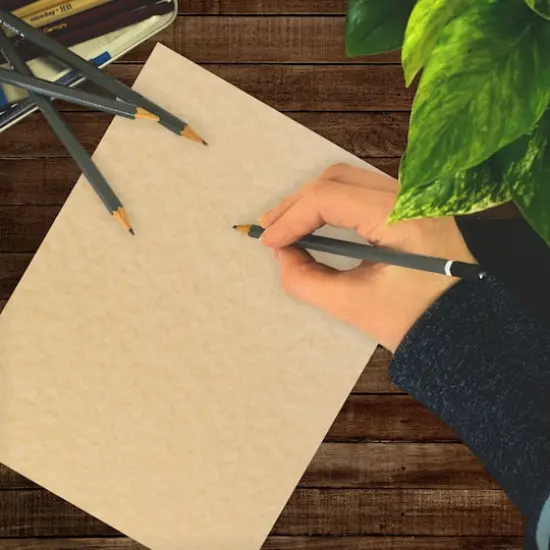 JAM Paper 8.5" x 11" Parchment Cardstock, 50 Sheets Brown {4}