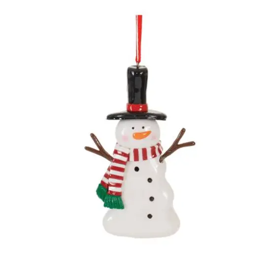 Clay Dough Snowman Ornament Set {6}