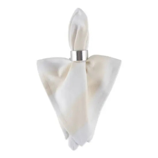 Natural/White Dobby Stripe Napkin, 6ct. {4}
