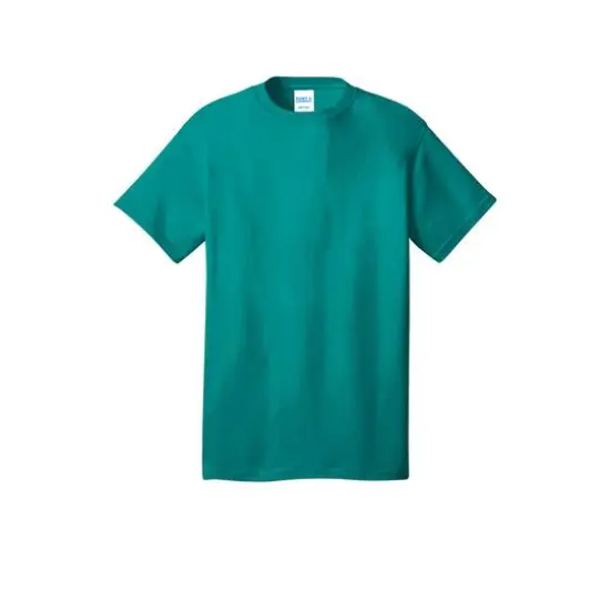 Port & Company&reg; Brights Core Cotton T-Shirt Light Blue {2}