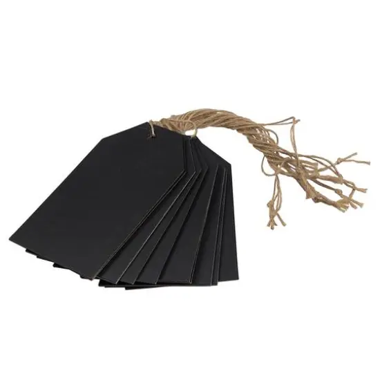 JAM Paper Black Recycled Kraft Premium Gift Tags with Twine String, 10ct. {4}