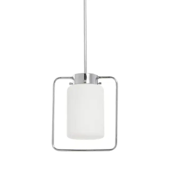 Hello Honey&reg; Robert Stevenson Lighting Ezra Metal & Frosted Glass Convertible Ceiling Light Chrome {1}
